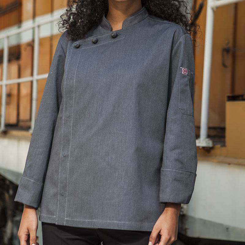 Hidden Placket Long Sleeve Classic Design Chef Jacket And Chef Uniform For Hotel And Restaurant CU1107C5900A Featured Image