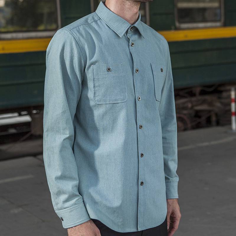 Cotton Polyester Cotton Classic Long Sleeve waiter uniform Shirt CU1115C125000T6 Featured Image