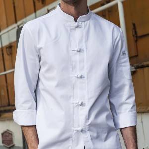 SINGLE BREASTED 3/4 SLEEVE CHEF JACKET FOR HOTEL AND RESTAURANT CU129Z0200A