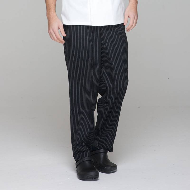 Unisex black chef pants for kitchen work U202C8100H Featured Image