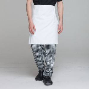 Unisex black white grid chef pants for kitchen work U202C8300H