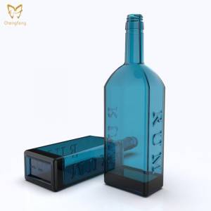750ml Custom Whiskey Glass Bottle