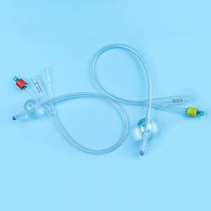 2 way or 3 way all 100% silicone foley catheter