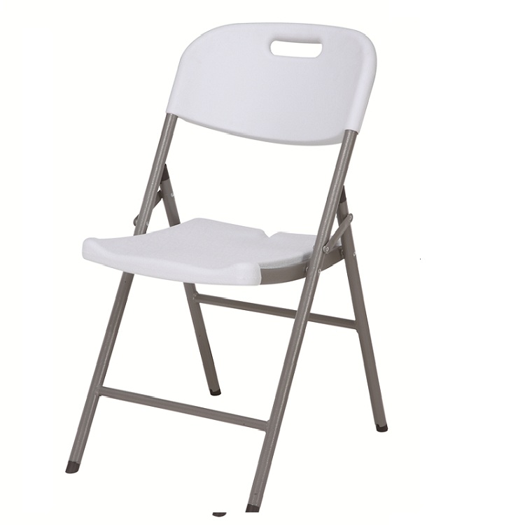 white plastic folding catering chair for outdoor