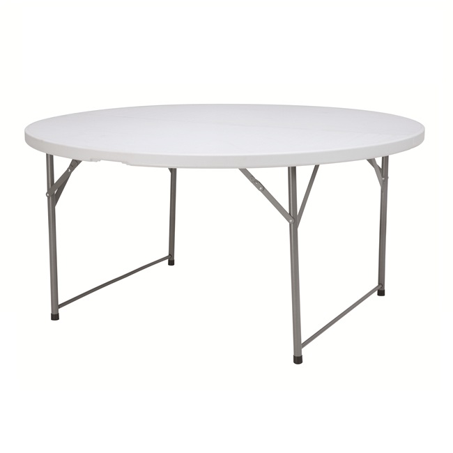 5 feet folding outdoor and indoor round table for dinner