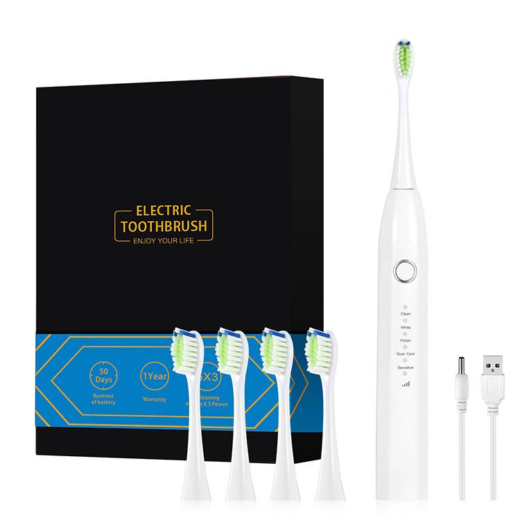 Electronic Hand Free Ultrasonic Adult Automatic Toothbrush and Brush Heads EB510 Featured Image