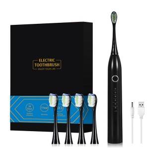 Electronic Hand Free Ultrasonic Adult Automatic Toothbrush and Brush Heads EB510