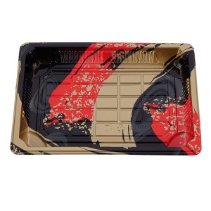 Clear Lid Disposable Plastic Sushi Box