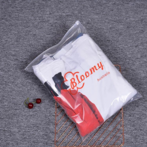 Transparent Plastic PE Zipper Clothes Bags