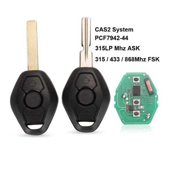 CAS2 System Car Remote Key for BMW 3/5 7 Series 315/434/868 Mhz with ID46-7945 Chip HU58 HU92 Blade Featured Image