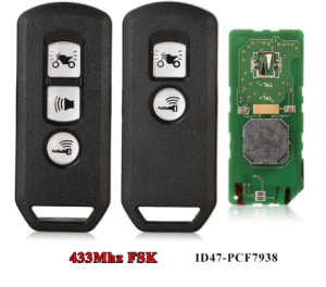 Key Remote  434Mhz ID47 For Honda X ADV SH 300 150 125 For za 300 125 PCX150 2018 Motorcycle Scooter 2/3BT Smart Keyless