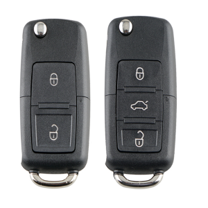 Smart Car Key Shell 2/3 Buttons Car Flip Key Fob Case For Volkswagen Vw Jetta Golf Passat Beetle Skoda Seat Polo B5