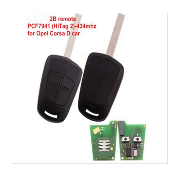 Car key 3 button Remote Key PCF7941 (Hitag 2) 434mhz for Opel Corsa D auto key Featured Image