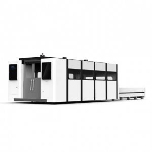 Full Closed Fiber Laser Cutting Machine For Stainless Steel