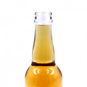 Clear flint beer beverage glass bottle