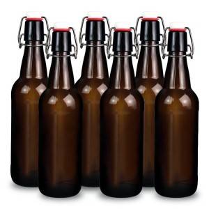 Airtight Stainless steel swing top beer bottle glass bottle