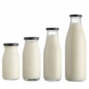 Top sale glass milk bottles
