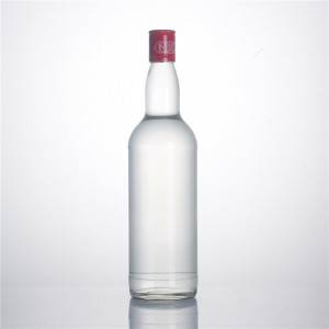 Factory vodka tequila glass bottle with screw lid