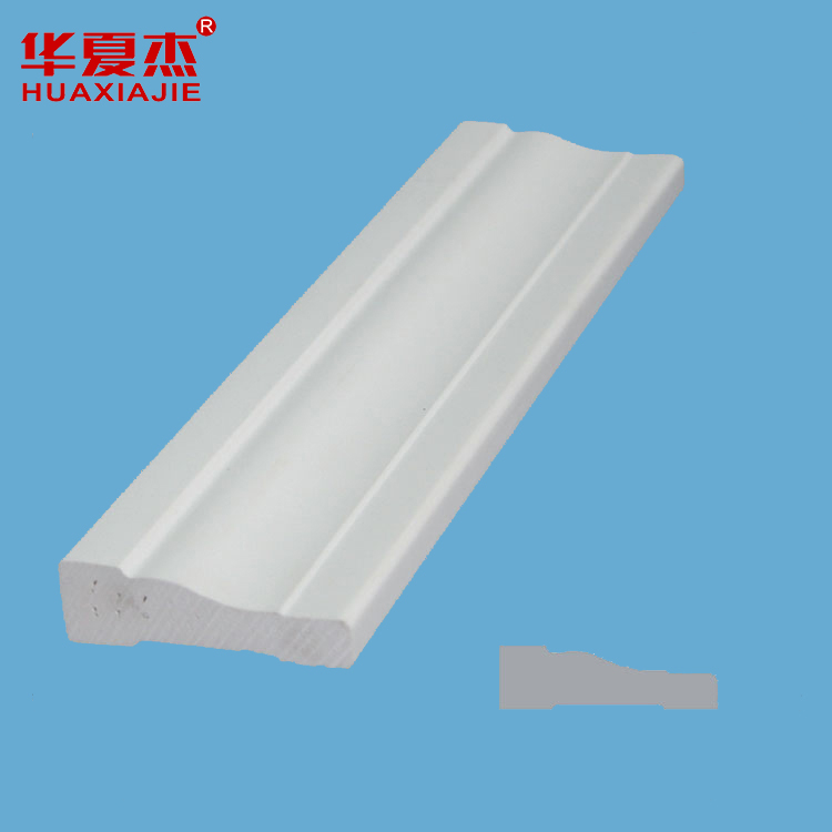 Flat Utility Trim White PVC trim moulding plastic door Profiles