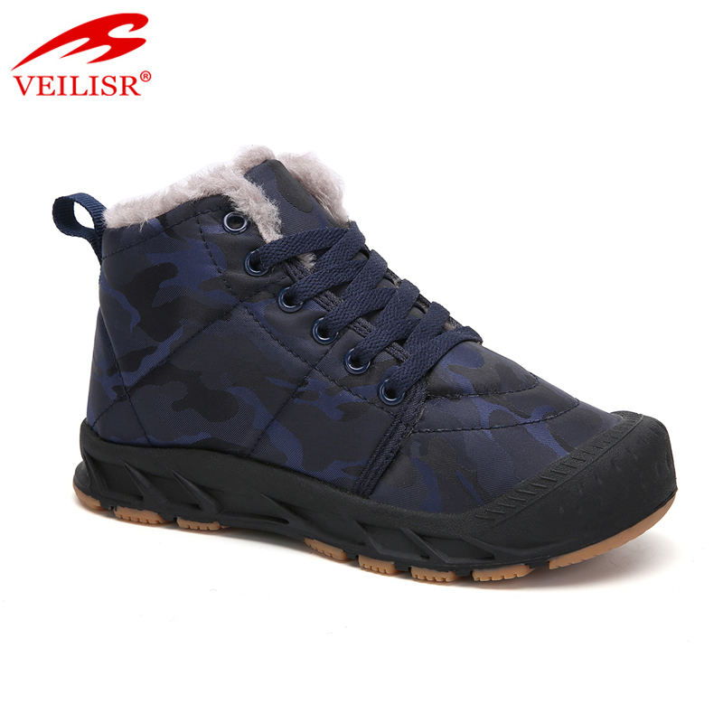 Zapatos waterproof cloth children winter casual shoes kids boots