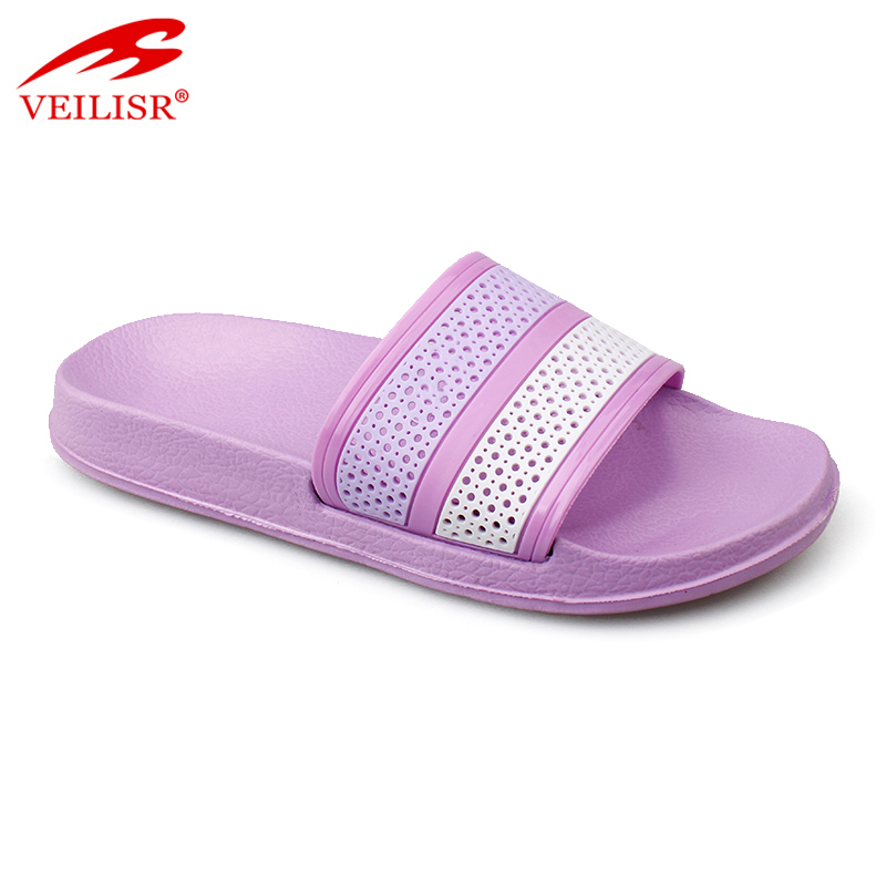 Outdoor summer beach PVC upper children slide sandals kids slippers