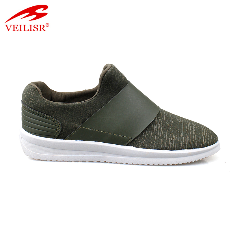 New fabric upper ladies slip on casual shoes fashion women sneakers