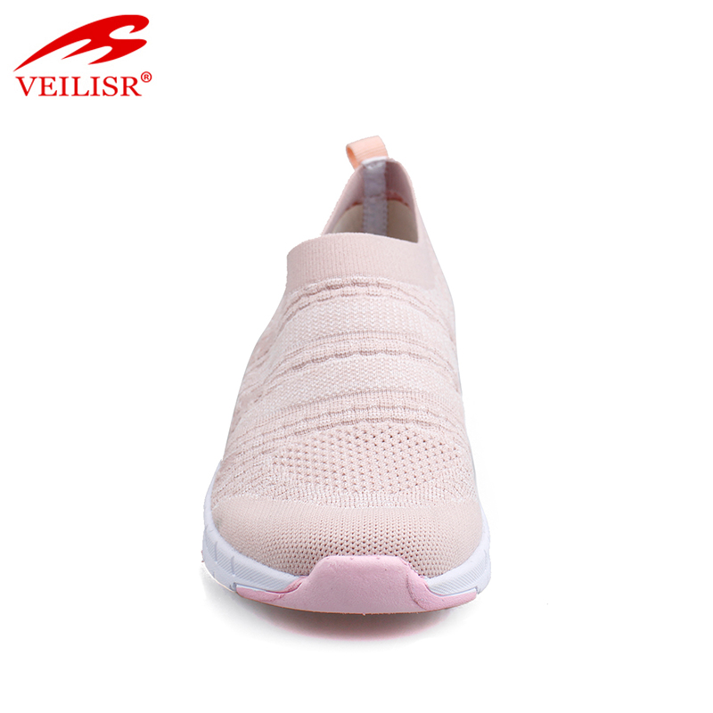 Latest Typical Style Top quality New pink size 36-41 knit fabric slip on fashion yeezy sneakers women casual sport shoes