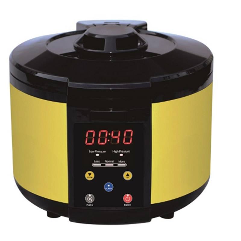 Shaohong 4L, Multi-function Electric Cooker, Instant Digital Pressure Pot, Touch button, Stain-Resistant Slow Cooker, Steamer, Sauté, Rice Cooker, Cake Maker, Egg Cooker, Sterilizer and Warmer with Large LCD Panel, 11+ Accessories, yellow. AX-971DT Featured Image