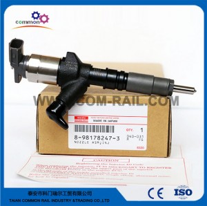 Original Common rail injector 8-98178247-3 295050-0933 for ISUZU