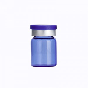 5ml Custom Blue Glass Vials