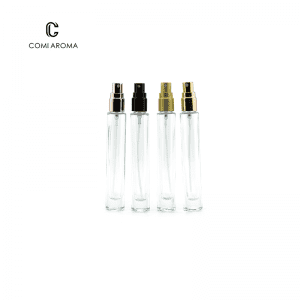 10ml round clear glass perfume bottle with sprayer