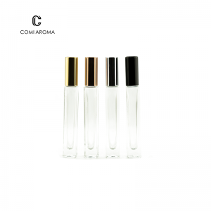 10ml Square Roll on Glass Bottle for Perfume Use