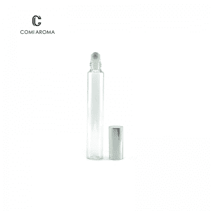 15ml Hot Sale Custom Round Clear Glass Roll on Bottle with Stainless Steel Roller Ball