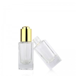 30ml Square Glass Bottle With DIP TUBE DROPPER