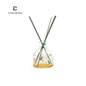 150ml Customized Reed Diffuser Glass Cosmetic Aroma Bottle with Rattan
