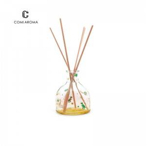 150ml Customized Reed Diffuser Glass Cosmetic Aroma Bottle with Rattan