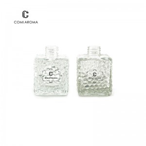 200ml Water Cube Shape Diffuser Glass Bottle with screw cap