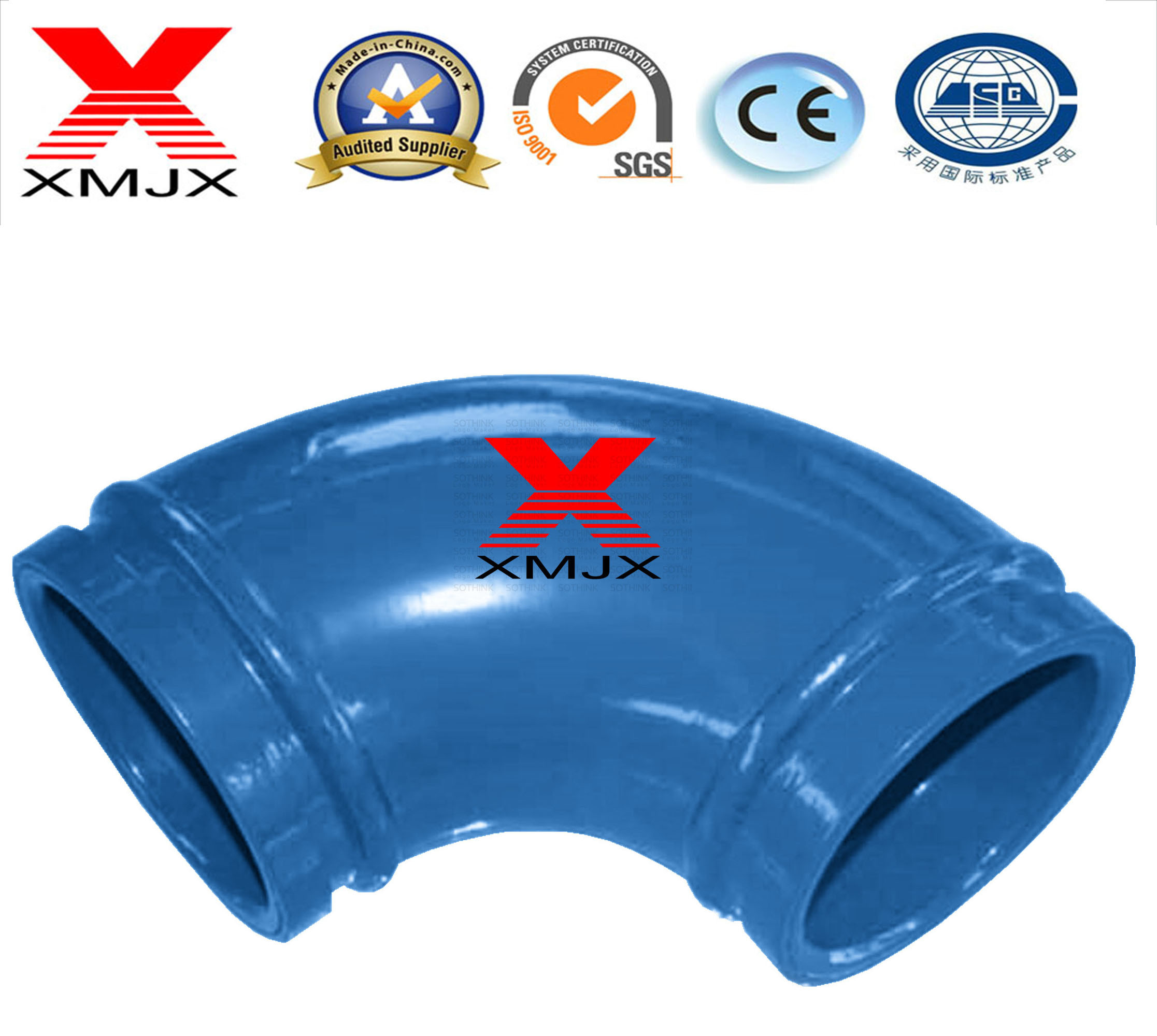 Professional Casting Concrete Pump Elbow in China