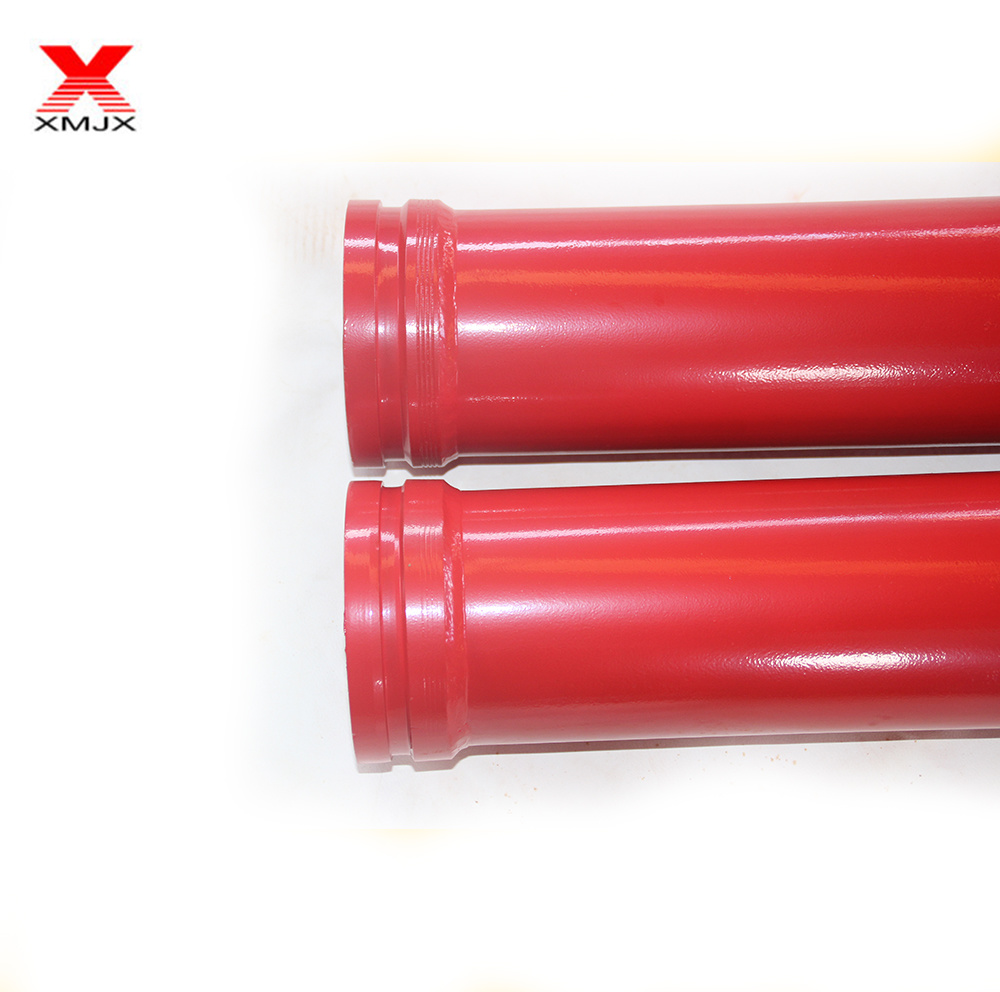 Red and Blue Color Concrete Pump St 52 Single Wall Pipe