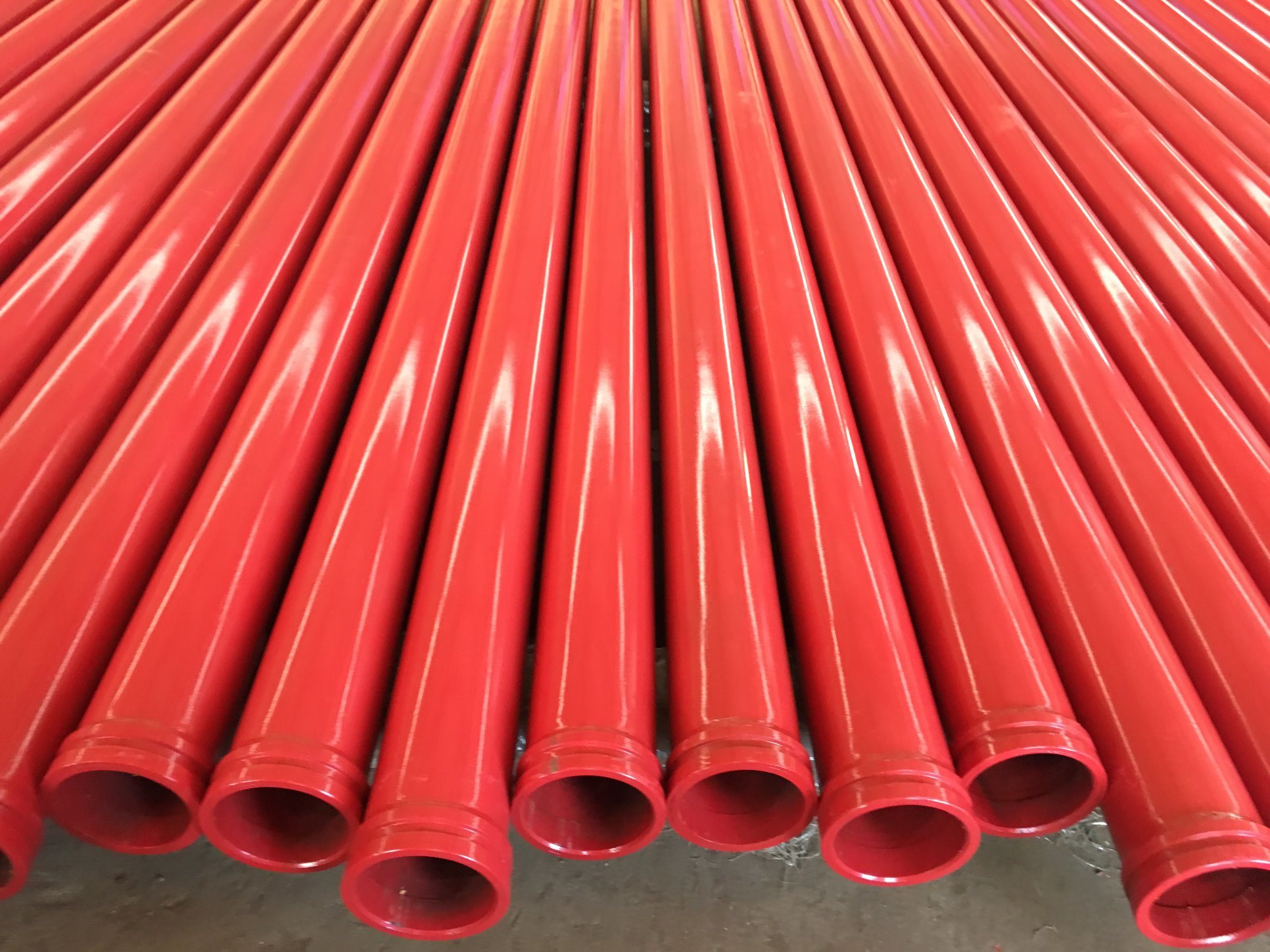 Hebei Ximai St52 Red Color Concrete Pump Pipe