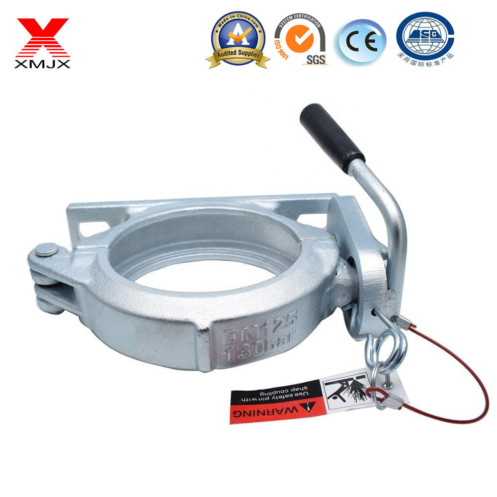White Color Concrete Pump Clamps in Construction Industry