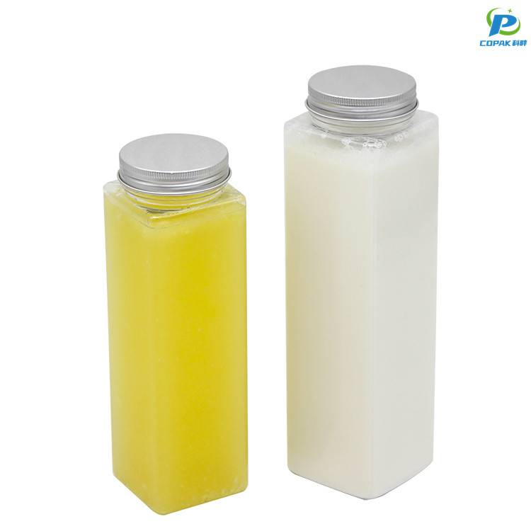 Square juice bottles Featured Image