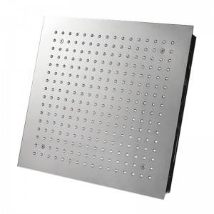 Ceiling recessed large size square LED shower head