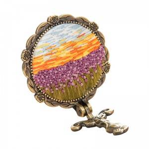 Wholesale Handmade Mirror Decoration Folk Craft Cross-stitch DIY Kits Embroidery Kit 512005B