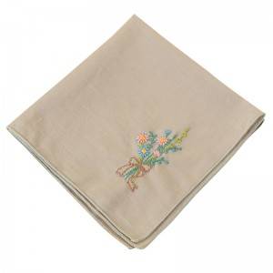 High quality  Handkerchief Colored Embroidered Square Hanky Ladies Handkerchief  513511