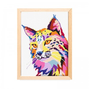 High quality wholesale canvas DIY handmade animal cross stitch hand embroidery15201