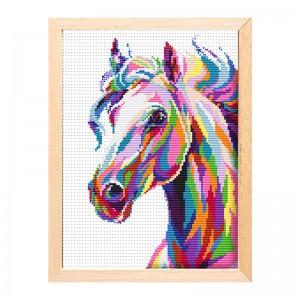 Trending hot products embroidery cross stitch kit wall art horse cross stitch    15202