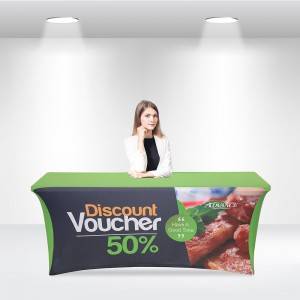 Stretch Table Covers with Open Back