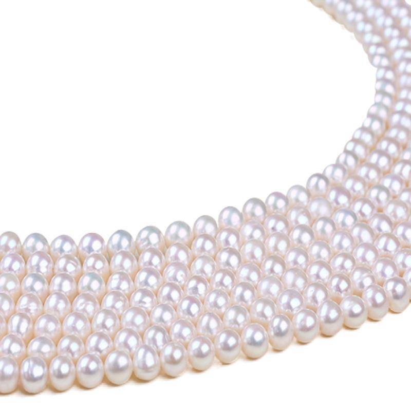 6-7mm A Grade Freshwater Pearl Cultured Strands Round Pearl