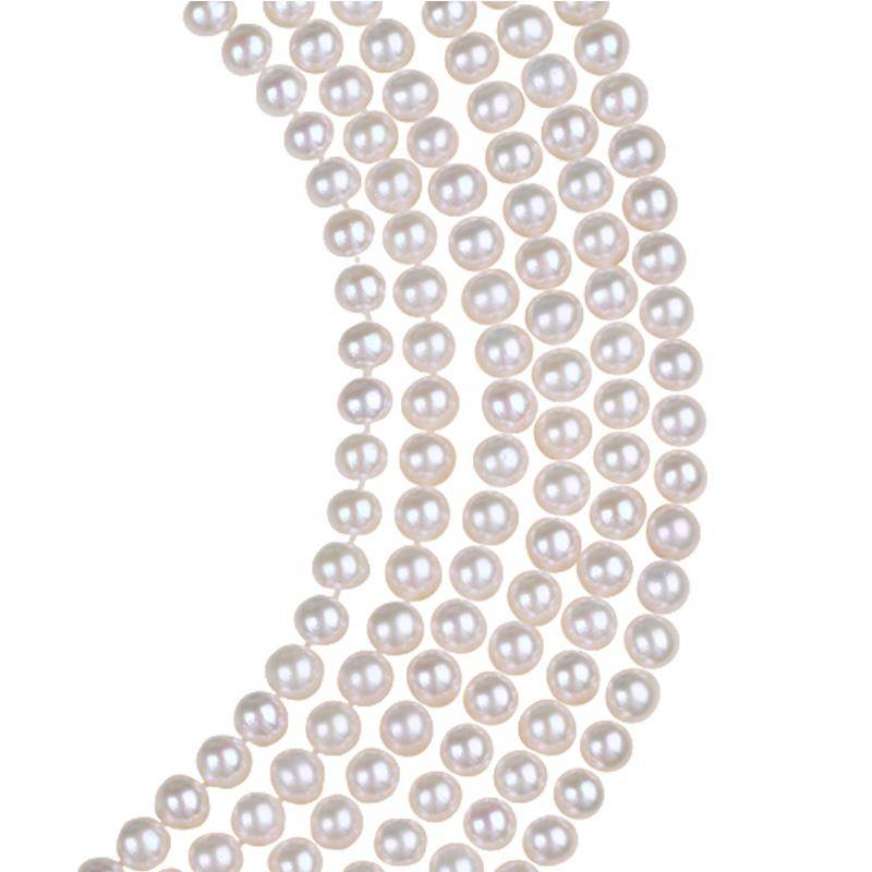 6-7mm AA Grade Freshwater Pearl Cultured Strands Round Pearl